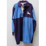 Allan Martin - A two tone Barbarians rugby jersey, embroidered with a lamb with the No.
