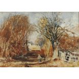 John Keeley
Autumn, Henley in Arden
Watercolour
Signed and inscribed to the mount
16.5 x 23.