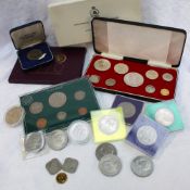 A Franklin Mint commonwealth of the Bahama Islands proof set of coins, cased,