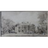 H C Brandling
House perspective with gardens in the foreground
Pencil sketch heightened with