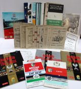 Assorted rugby programmes including Swansea v Neath on 30th March 1935,