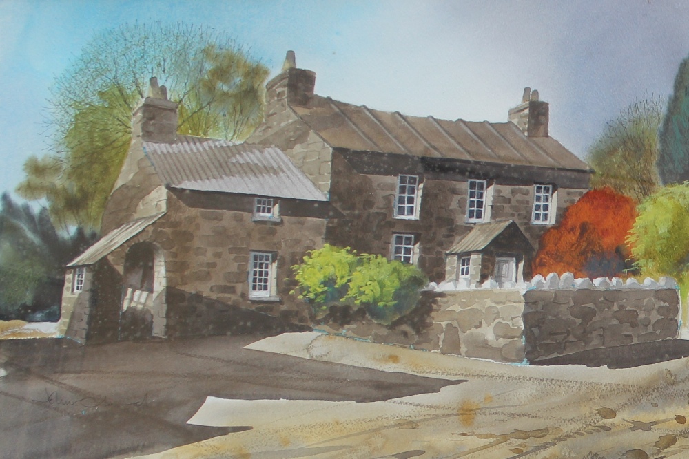 John Cleal
Pembrokeshire farmhouse
Watercolour
Signed and label verso
39 x 58cm