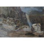 William James Muller
Mountainous Landscape with waterfall, N. Wales
Watercolour
Signed and inscribed