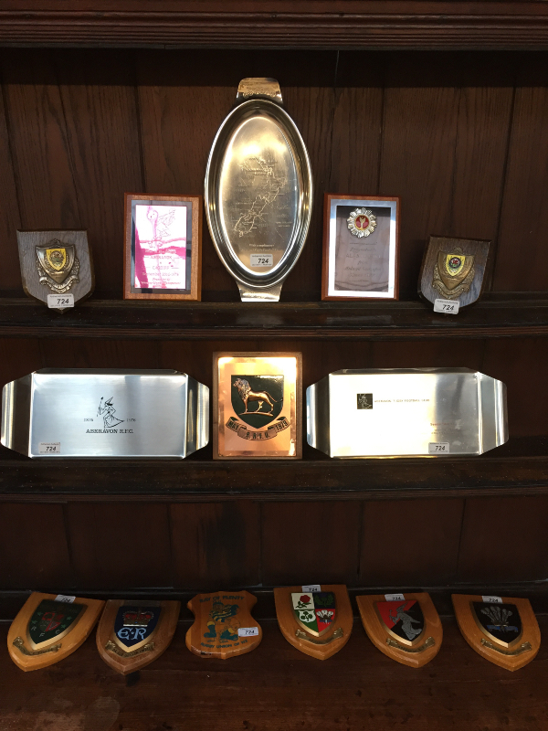 Allan Martin - A collection of wall plaques and trophies including Welsh Games 1964, 1967,