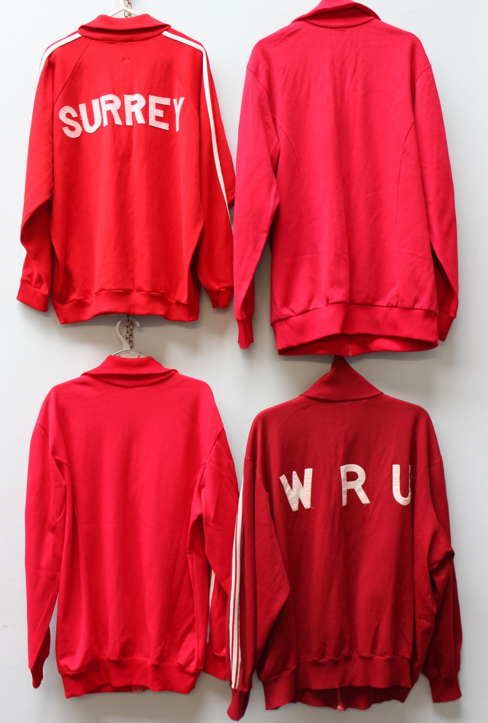 Allan Martin - Three Welsh International track suit tops, - Image 2 of 2