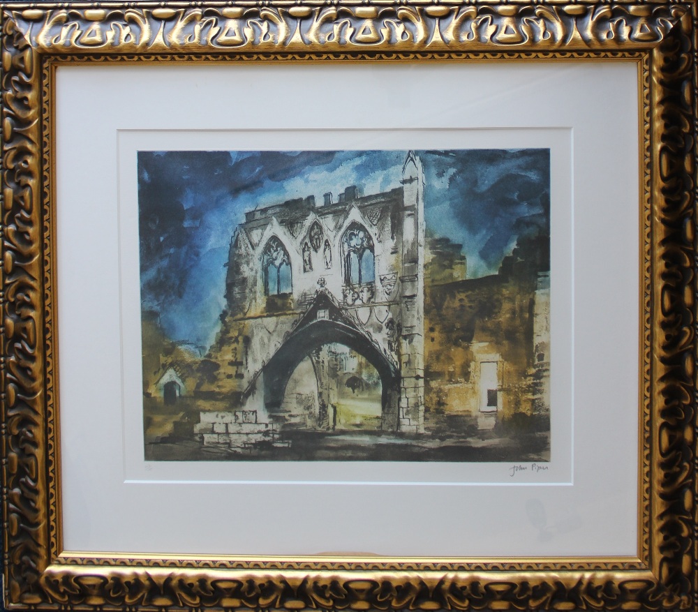 John Piper
Kirkham Priory Gateway
A print
Signed in pencil to the margin, No.47/100
The Railings - Image 2 of 5