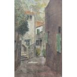 Jim Kinnersley
A street scene
Watercolour
Signed
65 x 40cm