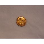 A Victorian gold half sovereign,