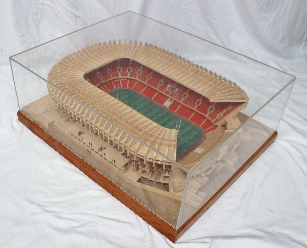 A scratch built model of Cardiff Arms Park, - Image 8 of 8