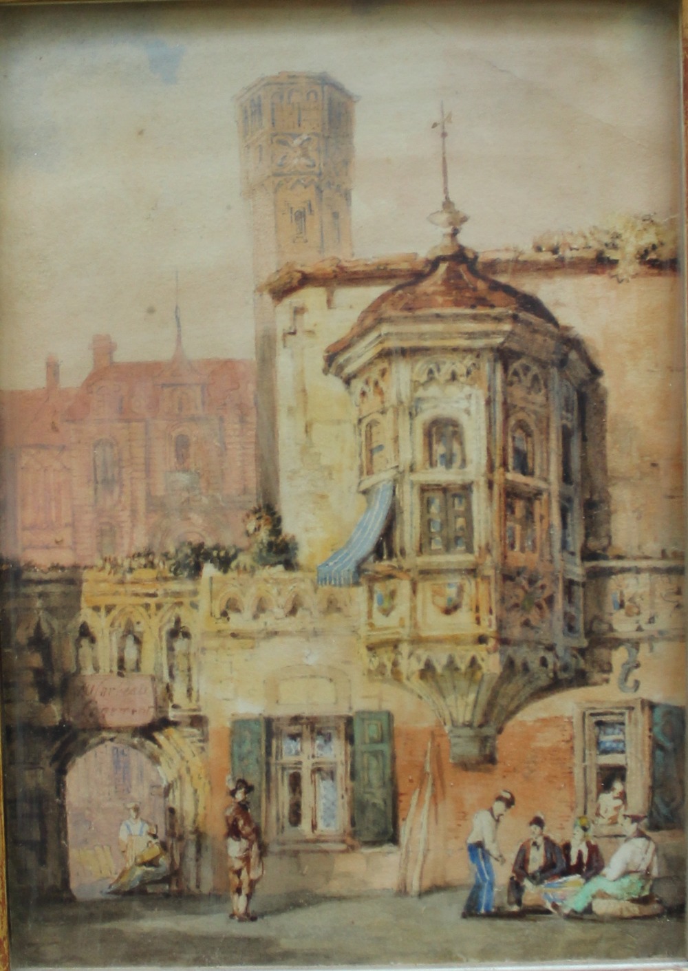 In the style of Samuel Prout
A market scene
Watercolour
10.5 x 15. - Image 2 of 4