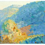 TITO CITTADINI (Buenos Aires, 1886-Mallorca, 1960). "Paisaje", óleo sobre tabla, 24x25 cm.