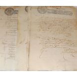 OCHO MANUSCRITOS fechados en 1661.