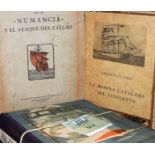 CINCO LIBROS SOBRE NAUTICA "la Marina catalana del vuitcents" Editorial Barcino 1929. "La vuelta