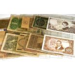 15 BILLETES ESPAÑOLES diferentes valores y fechas. Starting Price €80