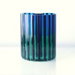 VRATISLAV SOTOLA ( 1931-2010) VASE 4 1980s, Bohemia Colored cased, through cut and polished glass.