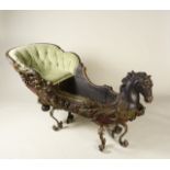 BAROQUE CHILD'S SLED WITH THE HEAD OF A HORSE  1st half 18th century, Austria Baroque child's sled