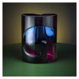VRATISLAV SOTOLA ( 1931-2010) VASE 2 1980s, Bohemia Colored cased, through cut and polished glass.