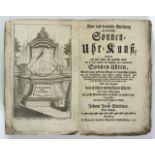 THE ART OF BUILDING A SUNDIAL 1778, Germany (Nuremberg) Second edition of the handbook by German