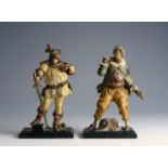 VIENNESE BRONZE - TWO ALLEGORICAL FIGURES Around 1900, Austria (Vienna) Two male figures.