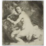 REMBRANDT HARMENSZOON VAN RIJN (1606-1669) DIANA IN THE BATH Around 1631, Netherlands Fine print,