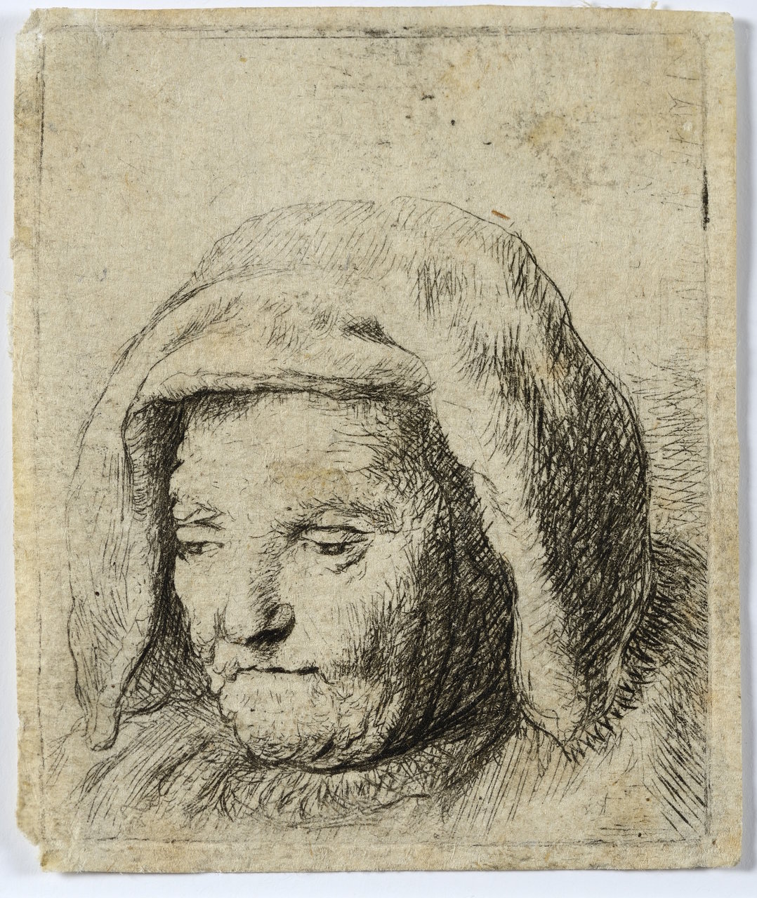 REMBRANDT HARMENSZOON VAN RIJN (1606-1669) REMBRANDT'S MOTHER Around 1630, Netherlands A small-scale