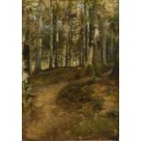 KAMIL LHOTÁK (1912-1990) FOREST PATH Early 1880s, Austria This paiting, Forest Path, is a typical