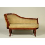 MAHOGANY SOFA 1800 - 1833, Germany A sofa with carved armrests shaped like elongated swan necks.
