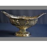 A VICTORIAN SILVER-GILT PEDESTAL BOWL LONDON 1889, JOHN BODMAN-CARRINGTON border decorated with