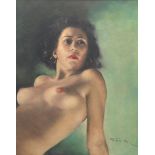 Pal Fried (Hungarian/American, 1893-1976) "Carmen". Oil on canvas laid on masonite panel, signed