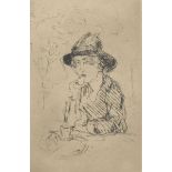 Isaac Israels (Dutch, 1865-1934) No. 4 Etching on paper, signed in pencil in the lower right margin,