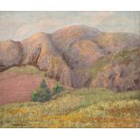 Maurice Braun (Hungarian/American, 1877-1941) California Mountains. Oil on canvas, signed in lower