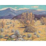 Irving Kraut Manoir (American, 1891-1982) Desert Landscape. Oil on canvas, signed at the lower right