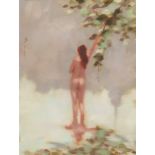 A. U. Torino (Italian, Contemporary) Nude. Oil on canvas, signed along the left edge, framed overall