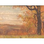 Nelson Moore (American, 1824-1902) Autumn Landscape. Oil on canvas, signed in lower right, inscribed