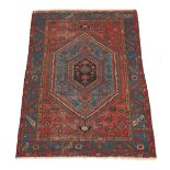 Zenjan Carpet, Early 20th Century 6'6-1/2" x 4'2-3/4"Wool on cotton weft, low pile. Medallion within