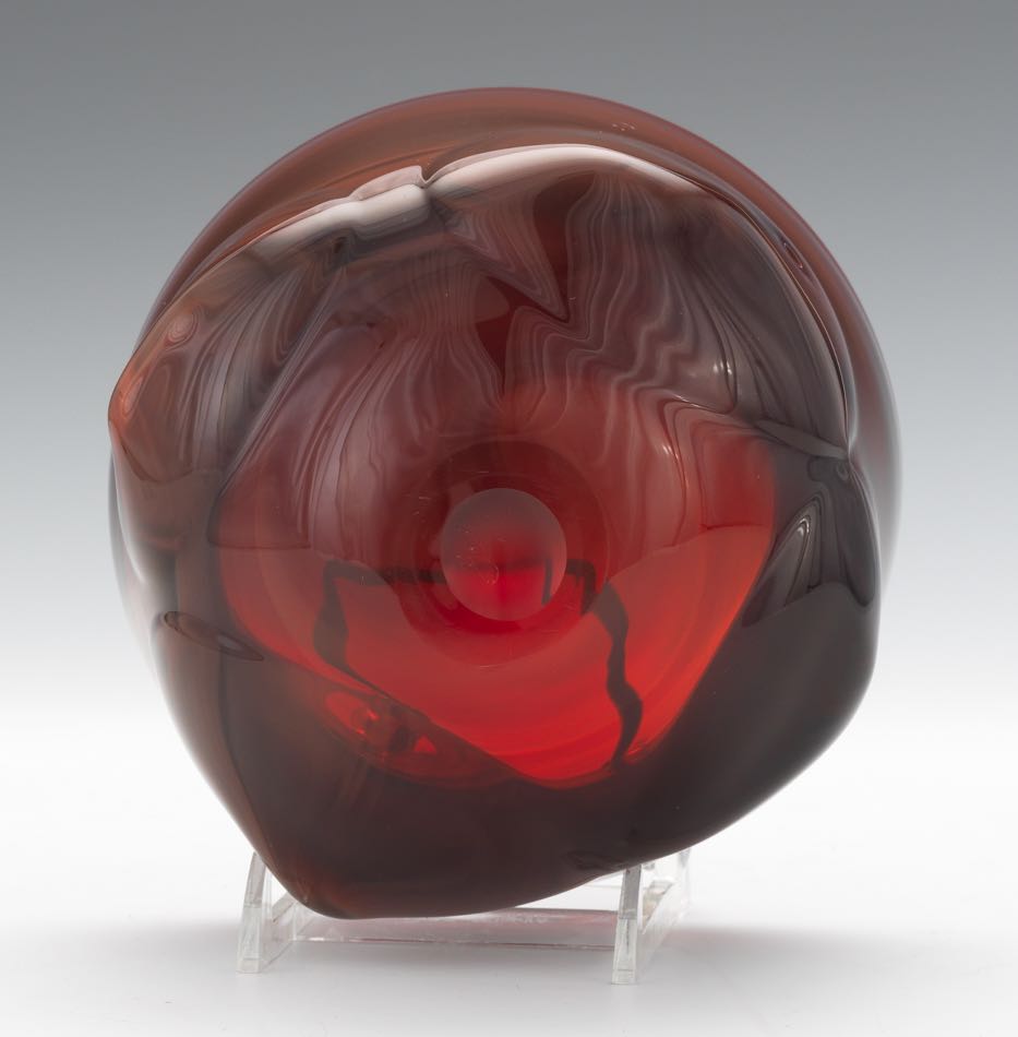 Baker O'Brien (American, Contemporary), Labino Glass Studio 4" x 5-7/8"After Dominick Labino's - Image 7 of 8