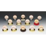 Fourteen Hall of Fame Single-Signed Baseballs nullAll seventeen balls are single signed on the sweet
