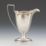 Gorham Sterling Silver Creamer 5-7/8" x 5" x 2-1/2"Helmet form sterling creamer with serpentine rim,