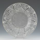 Consolidated Glass Dancing Nymphs 8-3/8" x 7/8"Consolidated glass with relief on the underside of