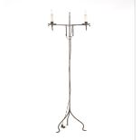 Wrought Iron Adjustable Floor Lamp  62-3/4" x 24-1/4"Tripod base, wrought metal floor lamp,