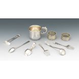 Group of Sterling Silver Including Reed & Barton, Gorham and others nullLot includes a baby cup with