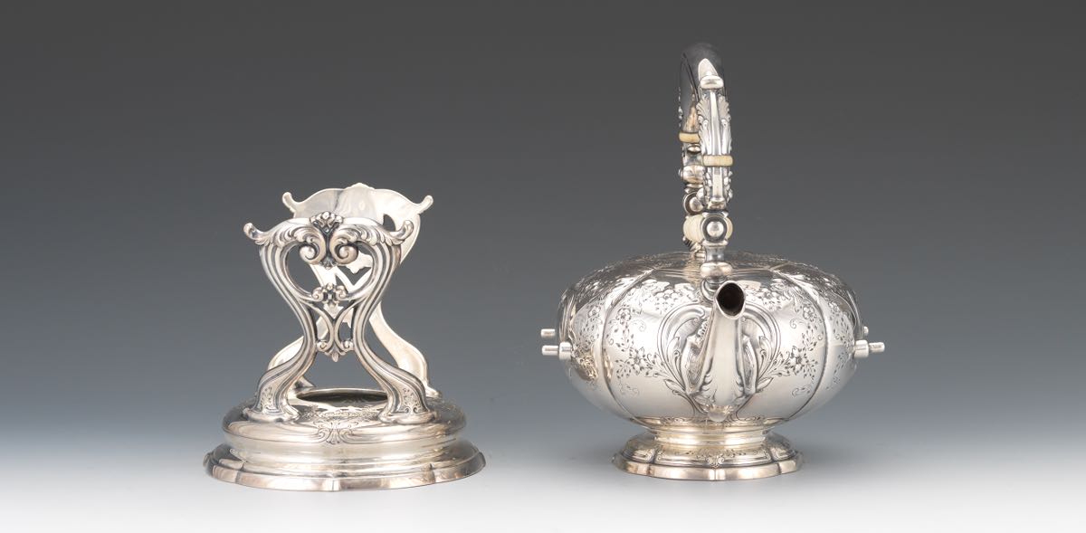 Gorham Durgin Sterling Silver Six Piece Coffee and Tea Set, dated 1930 nullConsisting of: teapot - Image 13 of 22