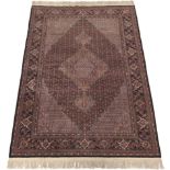 Mashayekhi Carpet, 20th Century 9'3" x 6'1"Low fine wool and silk pile on cotton weft. Field with