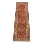 Luri Style Runner, 20th Century 9'9" x 2'10-1/2"Wool on cotton weft, light garnet ground with