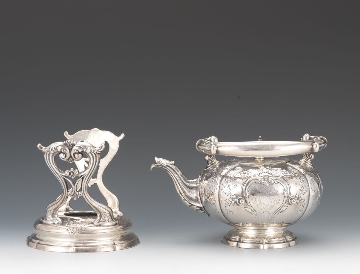 Gorham Durgin Sterling Silver Six Piece Coffee and Tea Set, dated 1930 nullConsisting of: teapot - Image 10 of 22