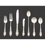 Towle Sterling Silver Flatware Service for Twelve in "King Richard" Pattern nullTotal of 102 pieces,