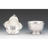 Tiffany & Co. Leaf Dish and Paul Revere Replica Bowl, ca. Mid 20th Century nullConsisting of: