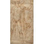 Circle of Baccio Bandinelli (Gaiole in Chianti, 1488-1560, Florence)  10-1/4" x 5-1/2" paper A