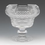 Waterford Crystal Bowl 9" x 8-3/4"Crystal footed bowl with notched rim. Overall body features a