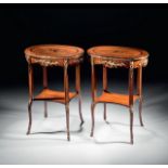 A PAIR OF COFFEE TABLES French, bronze 19 th c. 72 x 38 x 52 cm